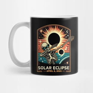 Solar Eclipse April 8th 2024 dabbing skeleton Total Eclipse 2024 Mug